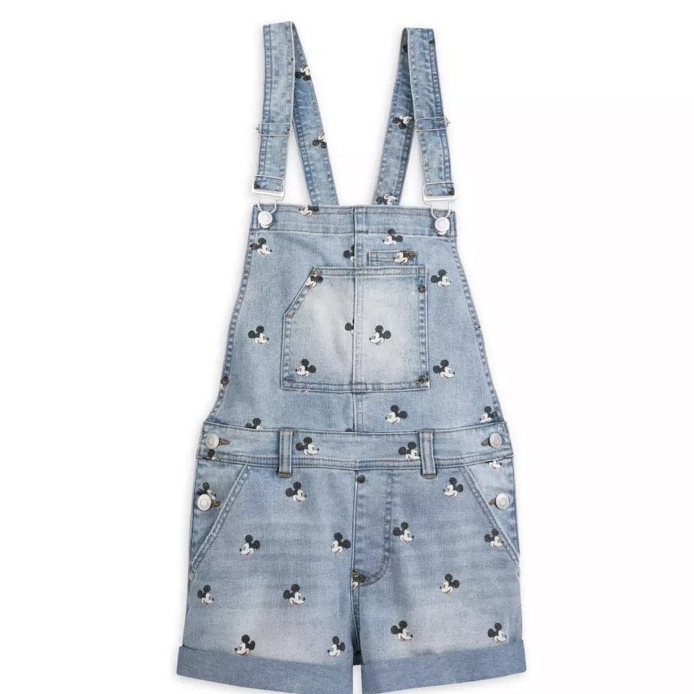 Mickey Mouse Overall Shorts for Juniors Size XL